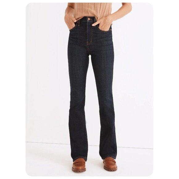 Madewell 11” High Rise Skinny Flare Jeans in Larkspur Wash Denim Edition sz 29 - Picture 4 of 8